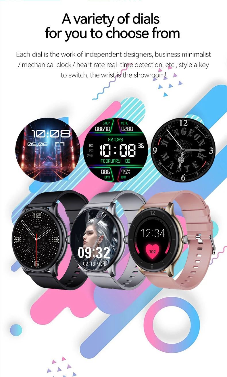 LAXASFIT 2026 New Fashionable Men's Smart Watch Wireless Call Digital Fitness Tracker Sports Smartwatch For Women's Android iOS - Image 21