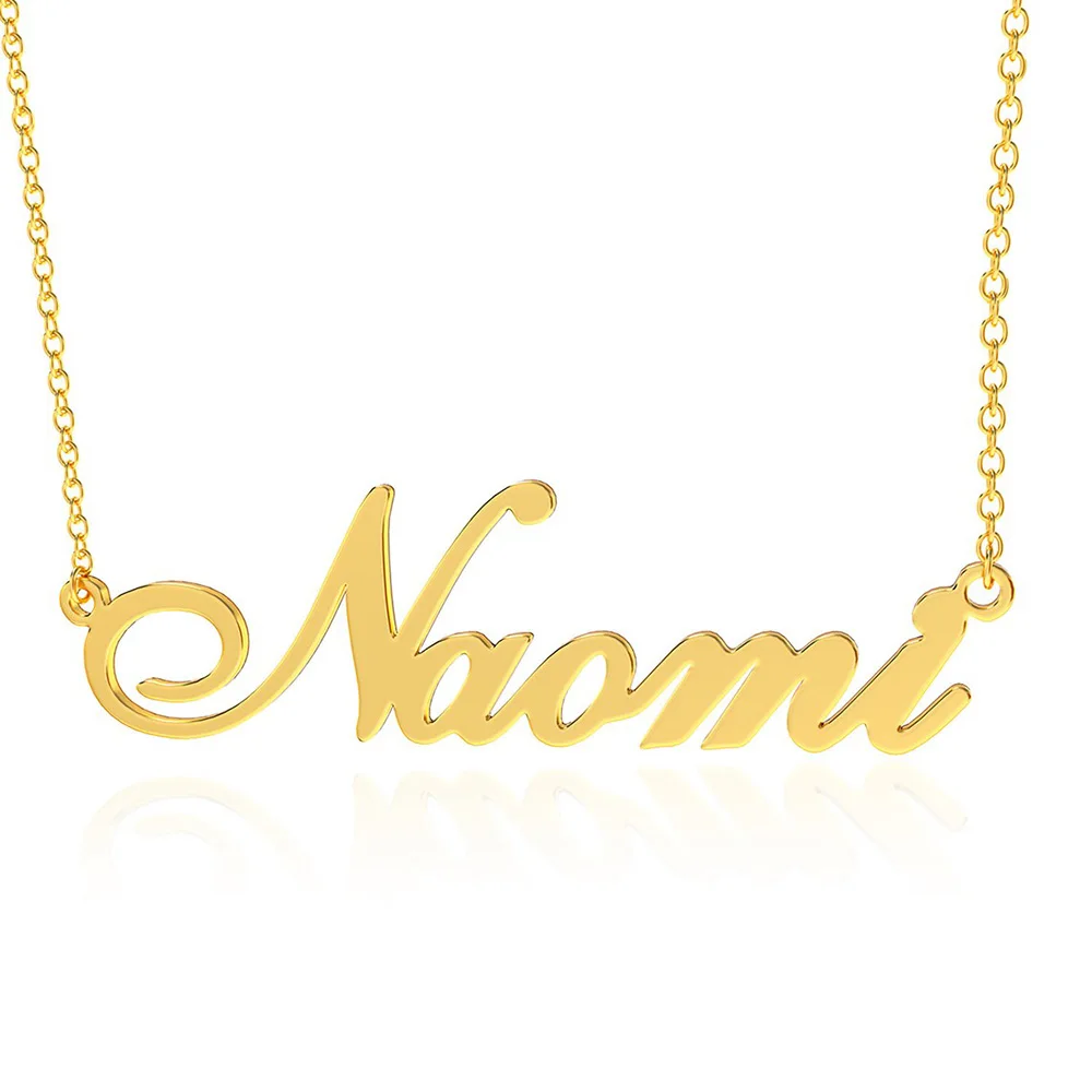 Customized Name Necklace Personalized Design Pendant Stainless Steel Minimalist Necklace - Image 3
