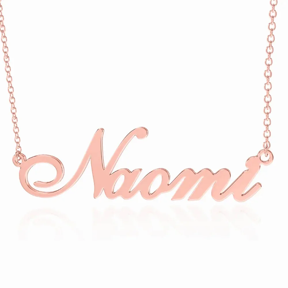Customized Name Necklace Personalized Design Pendant Stainless Steel Minimalist Necklace - Image 6