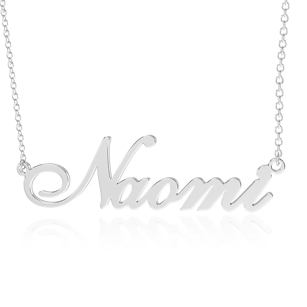 Customized Name Necklace Personalized Design Pendant Stainless Steel Minimalist Necklace - Image 5
