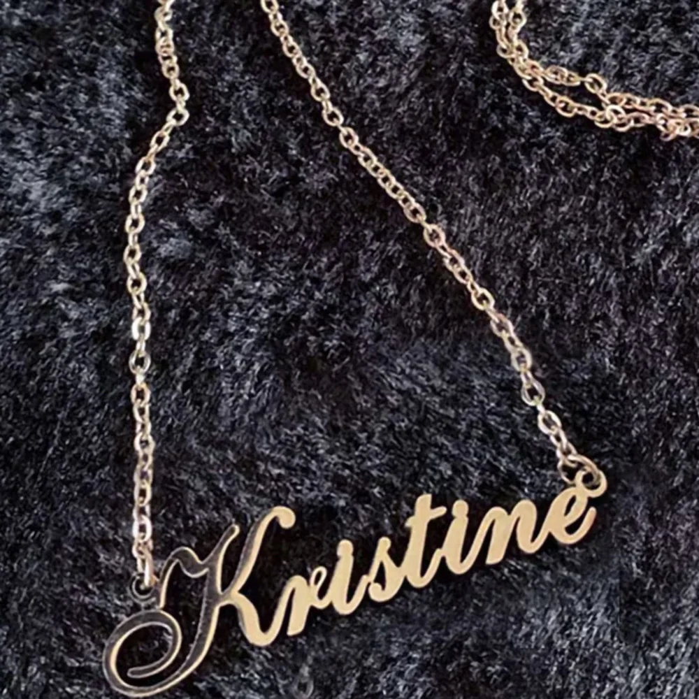 Customized Name Necklace Personalized Design Pendant Stainless Steel Minimalist Necklace - Image 4