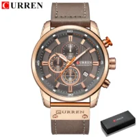 Sce61772510df4b7b968535578a5a1c9dU-1.webp CURREN 8291 Rose Gray Men’s Chronograph Watch Gift Box